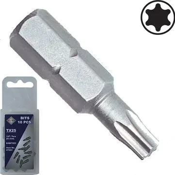 1/4" Bits Torx 25 x 25mm. 10 stk. pk. Bato