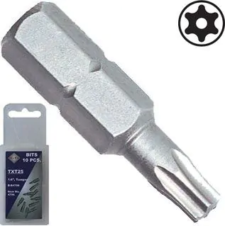 1/4" Bits TXT 25 x 25 mm 10 stk. Bato