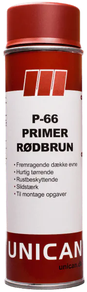 Spray primer P-66 Rødbrun 500ml Unican