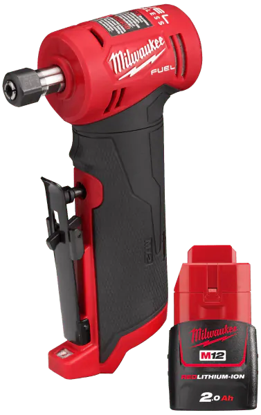 Lynsliber 90° 6/8mm M12 FDGA-0 Milwaukee (TOOL ONLY) + 1 ah batteri